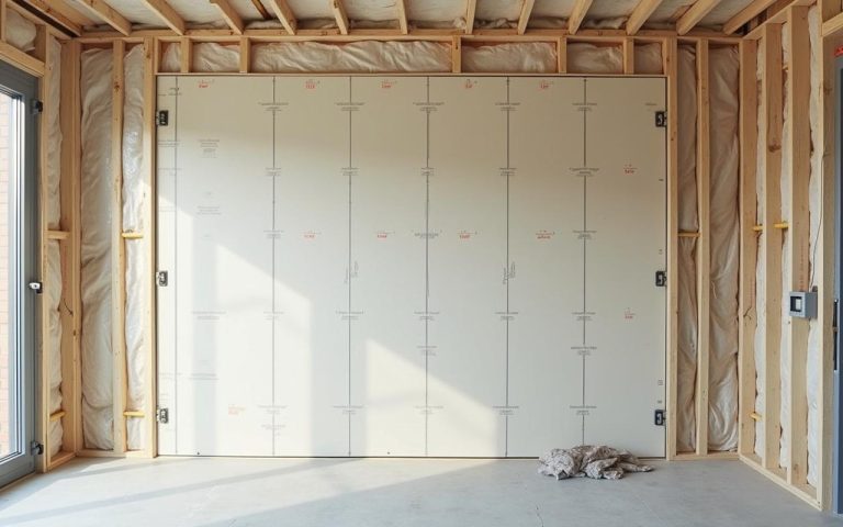 Installation du système Placostil pour une isolation intérieure performante.